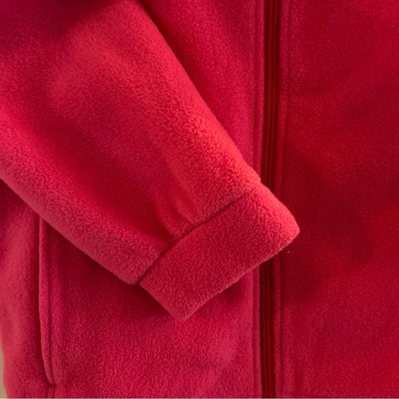 Columbia Girls XL 18/20 Pink Fleece Zip Up Jacket EUC - Picture 5 of 6
